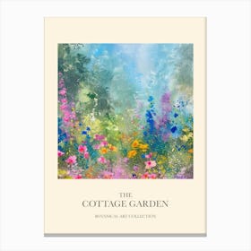 Cottage Garden Poster Wild Bloom 6 Canvas Print