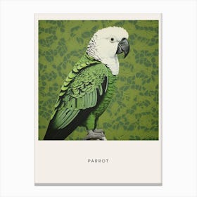 Ohara Koson Inspired Bird Painting Parrot 3 Poster Canvas Print