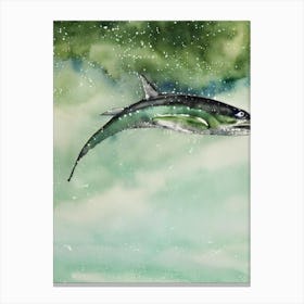 Humpback Whale II Storybook Watercolour Canvas Print