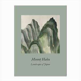 Landscapes Of Japan Mount Haku 46 Canvas Print