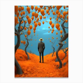 Man In Hat Canvas Print