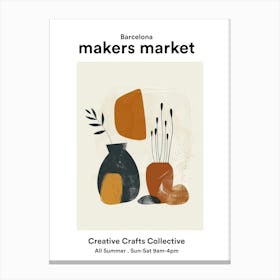 Barcelona Crafters Corner Collective 2 Canvas Print