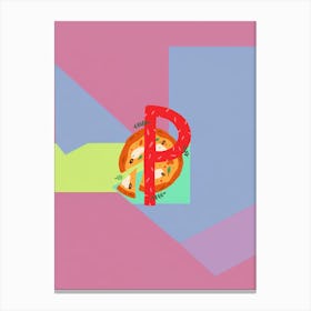 Kids Initials P Canvas Print