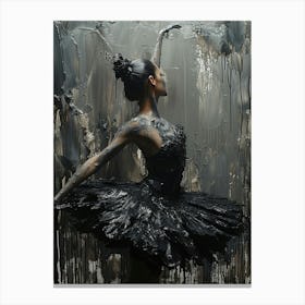 Black Ballerina 1 Canvas Print