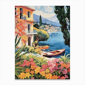 Lake Como Italy Vintage 3 Canvas Print