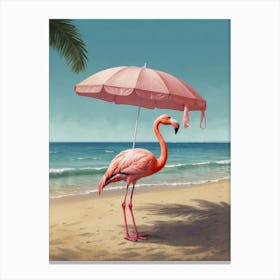 Pink Flamingo Canvas Print Canvas Print