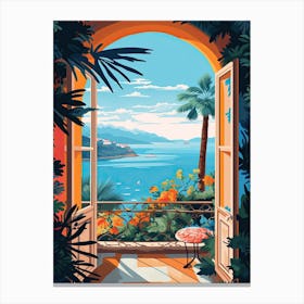 Amalfi Window 1 Canvas Print