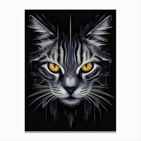 Cat Head 1 Canvas Print