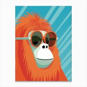 Little Orangutan 1 Wearing Sunglasses Canvas Print
