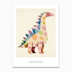 Nursery Dinosaur Art Dimetrodon 2 Poster Canvas Print