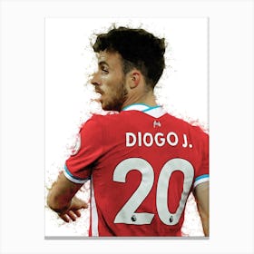 Diogo Jota Painting Canvas Print