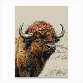 Bison 5 Canvas Print