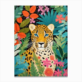 Leopard In The Jungle 9 Canvas Print