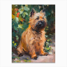 Cairn Terrier Acrylic Painting 5 Canvas Print