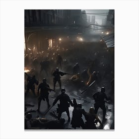 Zombie Army Canvas Print