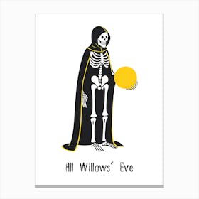 All Willow's Eve - Taylor Swift Halloween punny poster Canvas Print