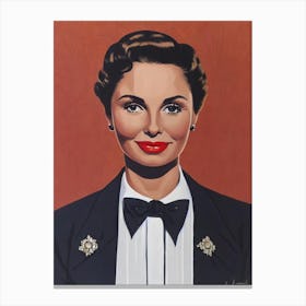 Janet Leigh Illustration Movies Canvas Print