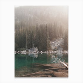 Sunrise Over Alpine Lake Canvas Print