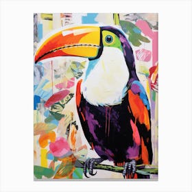 Colourful Bird Painting Toucan 4 Canvas Print