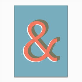 Ampersand Colour Canvas Print
