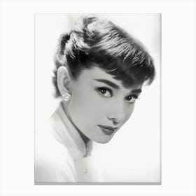 Audrey Hepburn Portrait Canvas Print