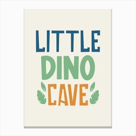 Little Dino Cave Canvas Print