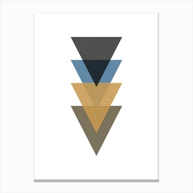 Geometric Triangles 2 Canvas Print