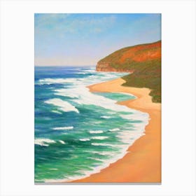 Bells Beach Australia Monet Style Canvas Print