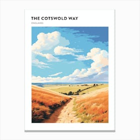 The Cotswold Way England 7 Hiking Trail Landscape Poster Canvas Print
