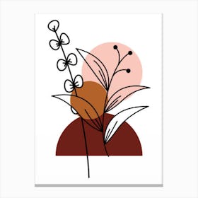 Illustration Of A Flower Canvas Print