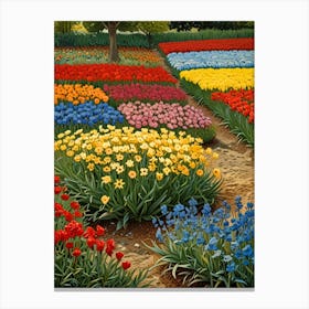 Tulip Field Canvas Print