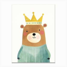 Little Beaver 1 Wearing A Crown Canvas Print