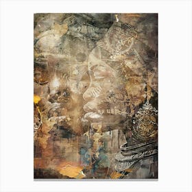 African Ethnic Tribal Illustration Art 13 Canvas Print