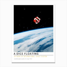 Dice Floating Canvas Print