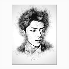 Sehun Exo Canvas Print