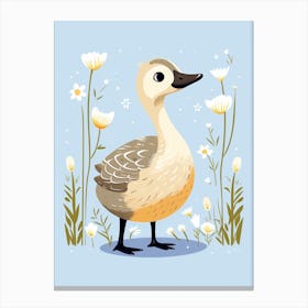 Baby Animal Illustration  Goose 1 Canvas Print