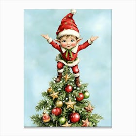 Christmas Elf 2 Canvas Print