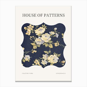 Floral Pattern Poster 24 Canvas Print