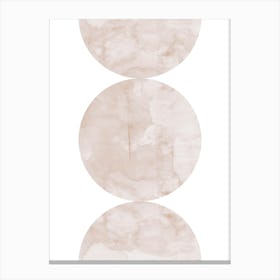 Watercolor circles 11 Canvas Print