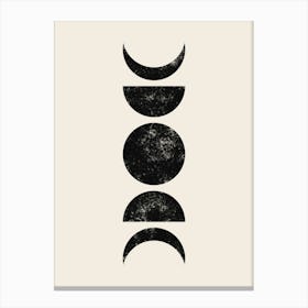 boho Moon Phases Canvas Print