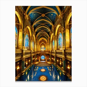 Olympic Swimming Pool Canvas Print