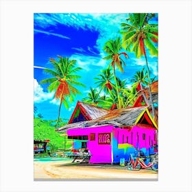 Koh Chang Thailand Pop Art Photography Tropical Destination Canvas Print