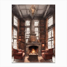 Harry Potter Library 1 Canvas Print