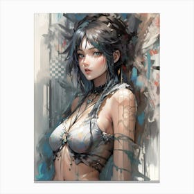 Sexy Anime Girl Canvas Print