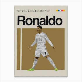 Ronaldo Real Madrid 1 Canvas Print