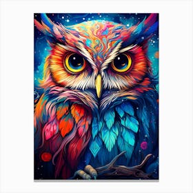 Colorful Owl Canvas Print