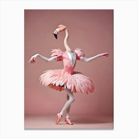 Flamingo Ballet Canvas Print