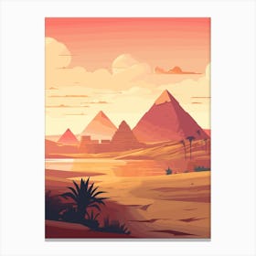 Egyptian Landscape - Giza Canvas Print