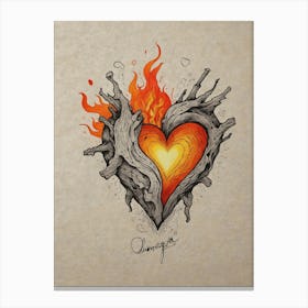 Heart Of Fire 27 Canvas Print