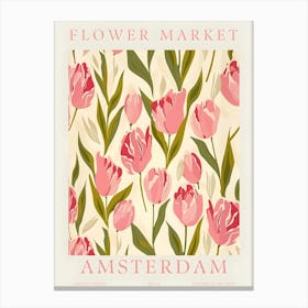 Flower Market Amsterdam 4 Canvas Print